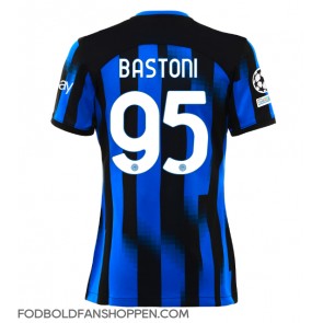 Inter Milan Alessandro Bastoni #95 Hjemmebanetrøje Dame 2023-24 Kortærmet